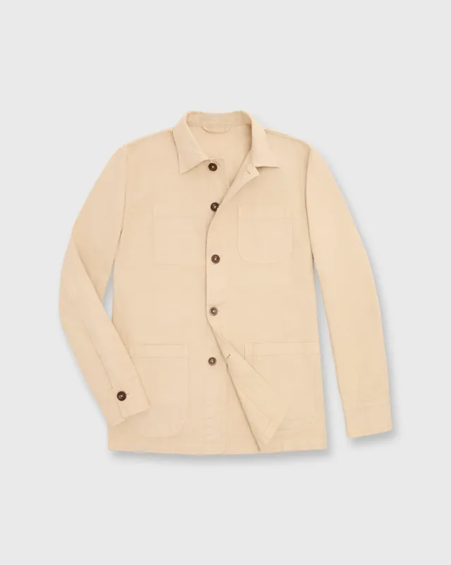 Chore Jacket in Khaki Lightweight Canvas sold by Mashburn