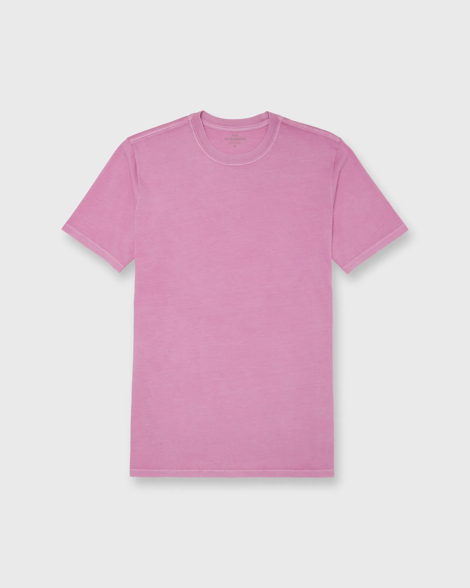 Short-Sleeved Tee in Pink Pima Cotton sold by Mashburn