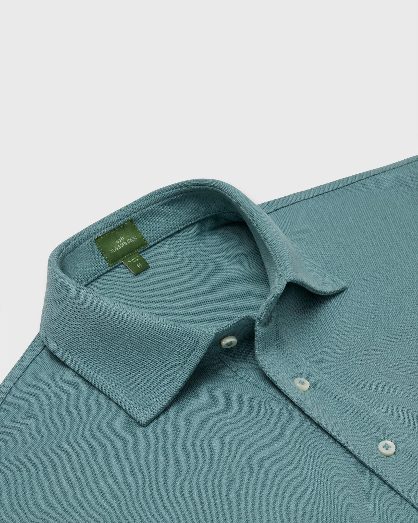 Short-Sleeved Polo in River Pima Pique sold by Mashburn product image thumbnail 2
