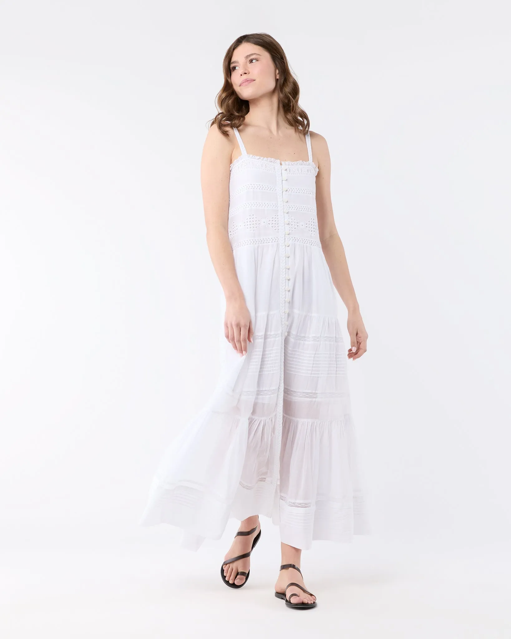 Divine Dress in White sold by Mashburn