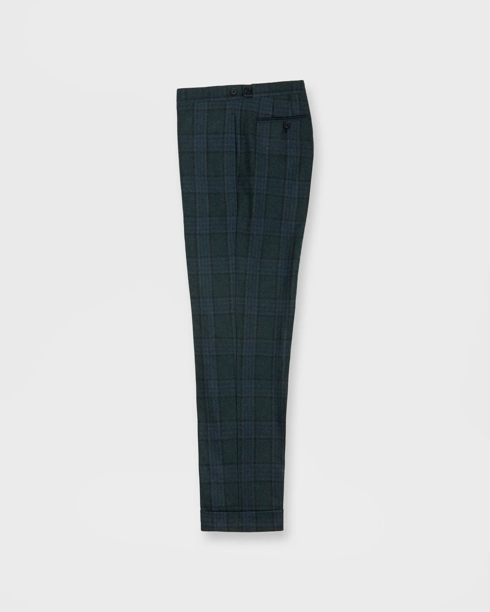Virgil No. 4 Suit in Spruce/Navy Plaid Flannel sold by Mashburn product image thumbnail 4