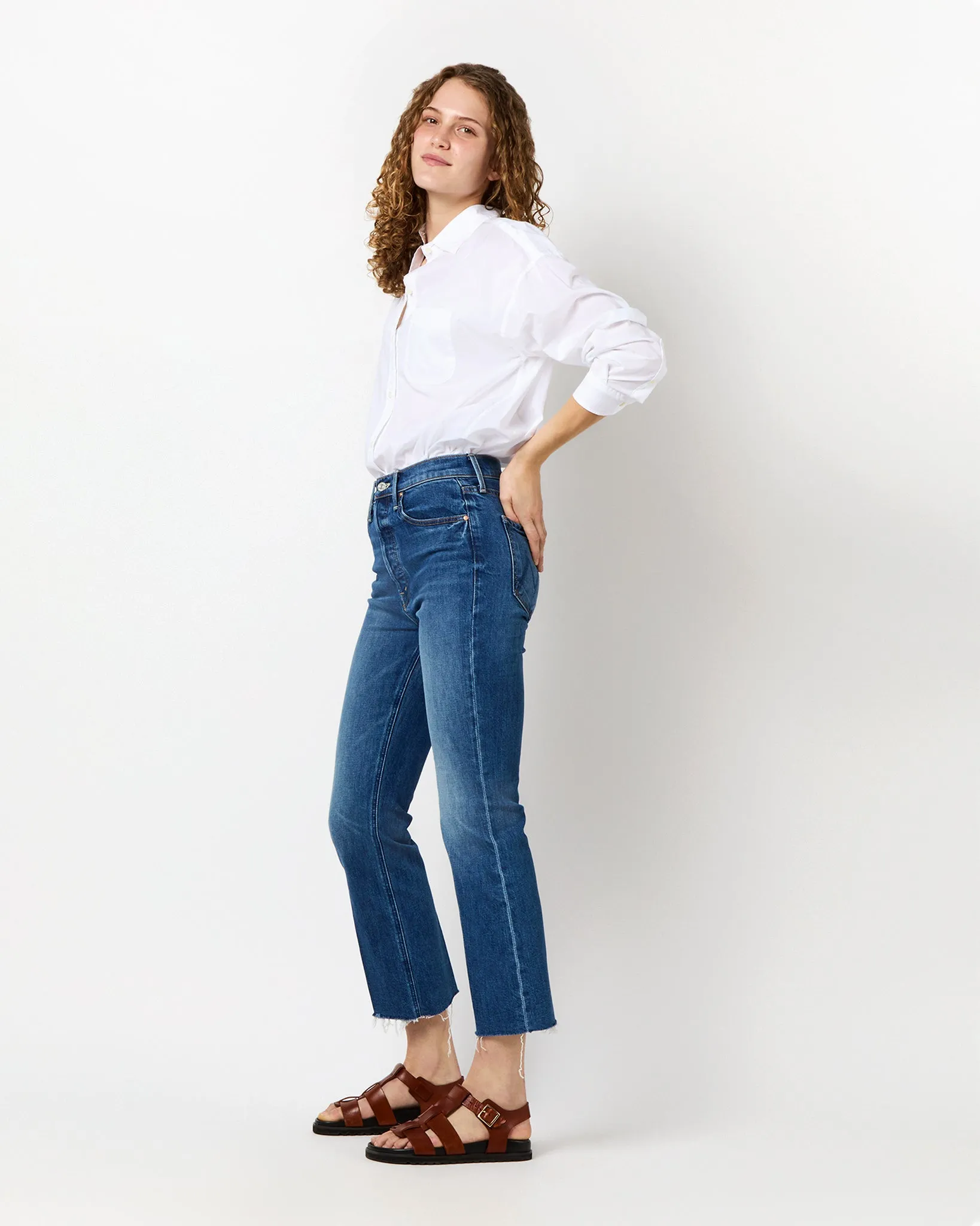 The Tripper Ankle Fray Jean in It's a Small World sold by Mashburn product image thumbnail 3