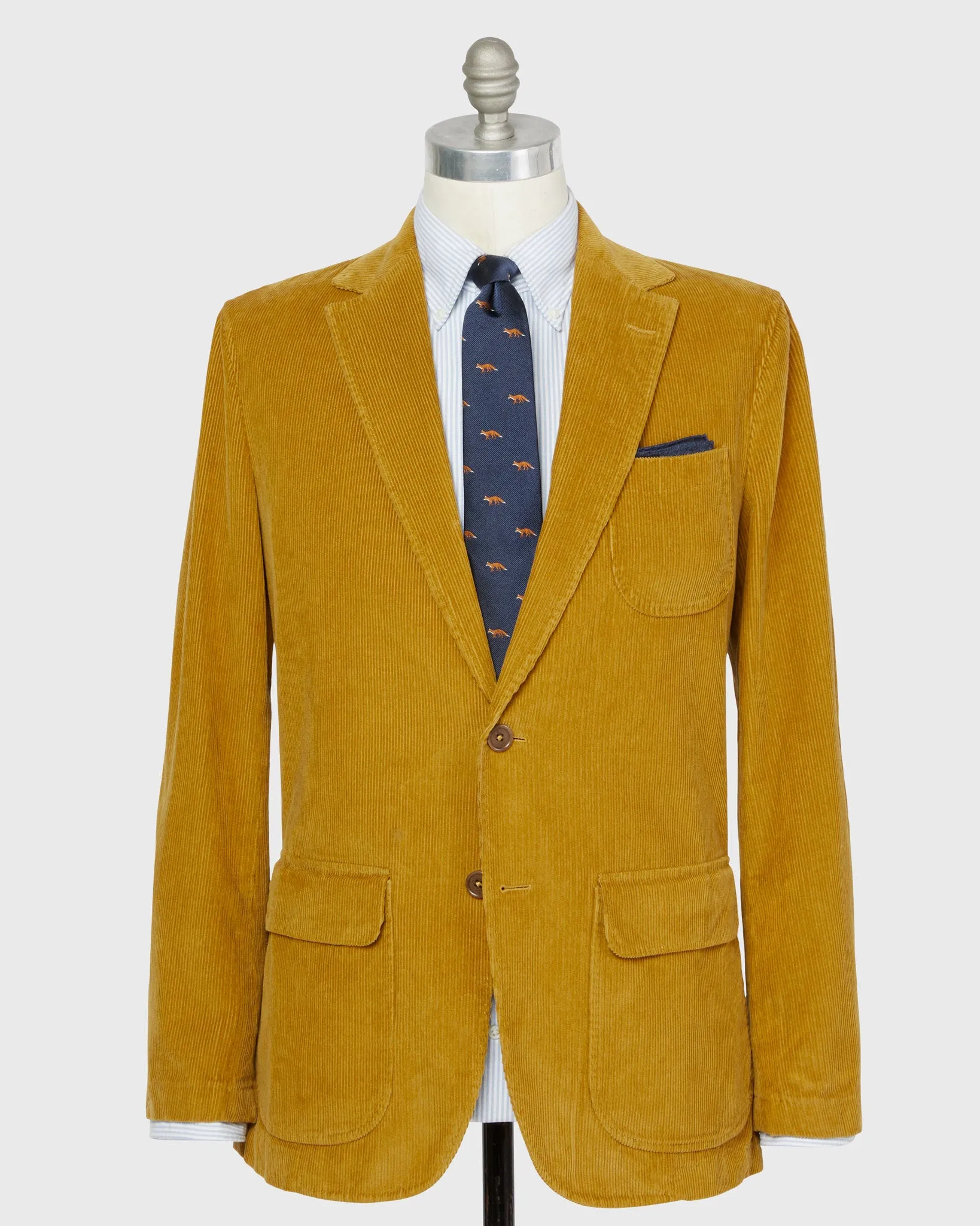 Butcher Jacket in Goldenrod Corduroy sold by Mashburn
