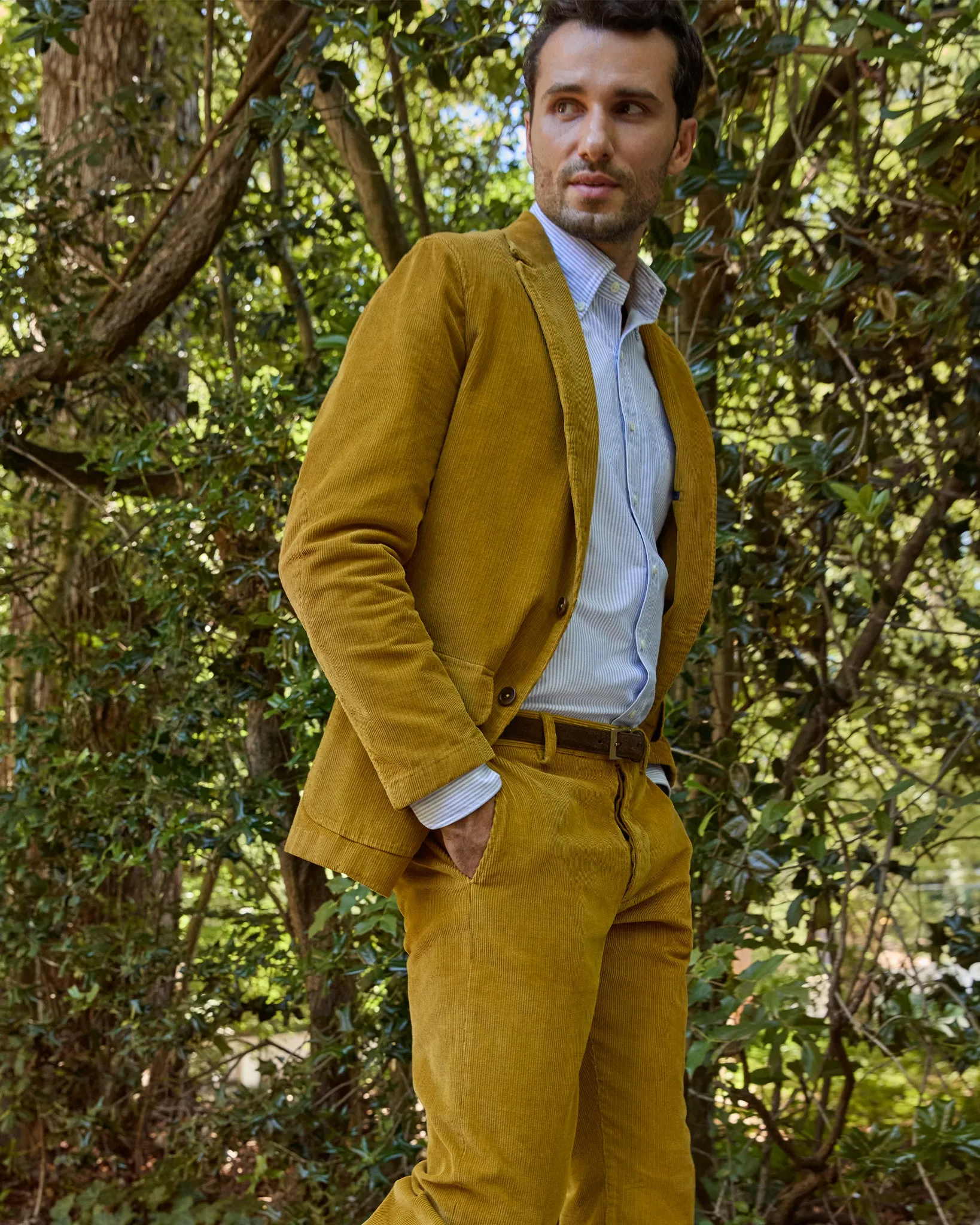 Butcher Jacket in Goldenrod Corduroy sold by Mashburn product image thumbnail 2