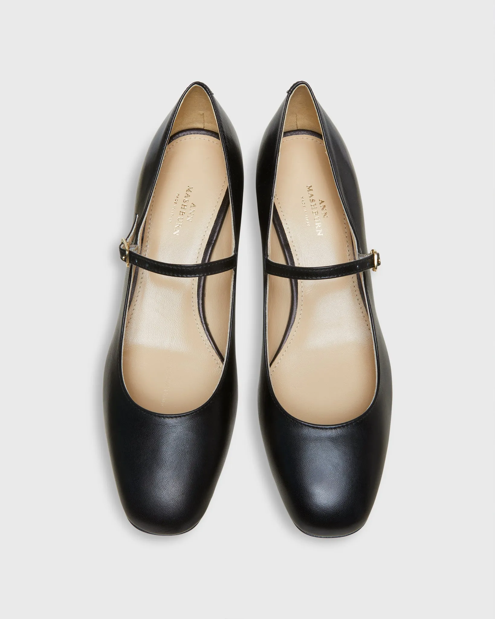 Mary Jane Pump in Black Leather sold by Mashburn product image thumbnail 2