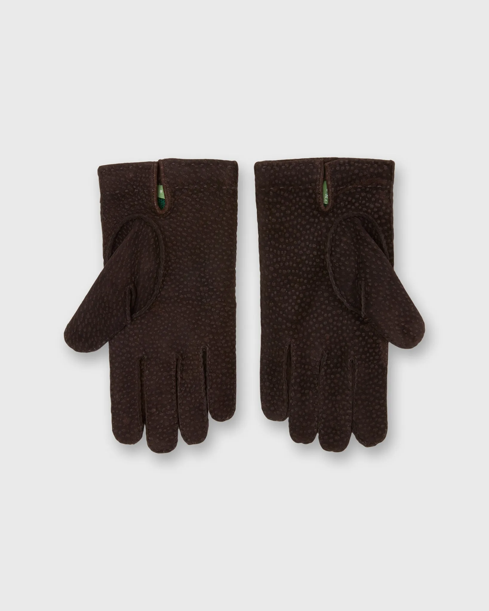 Hand-Stitched Cashmere-Lined Gloves in Dark Brown Carpinchos sold by Mashburn product image thumbnail 2