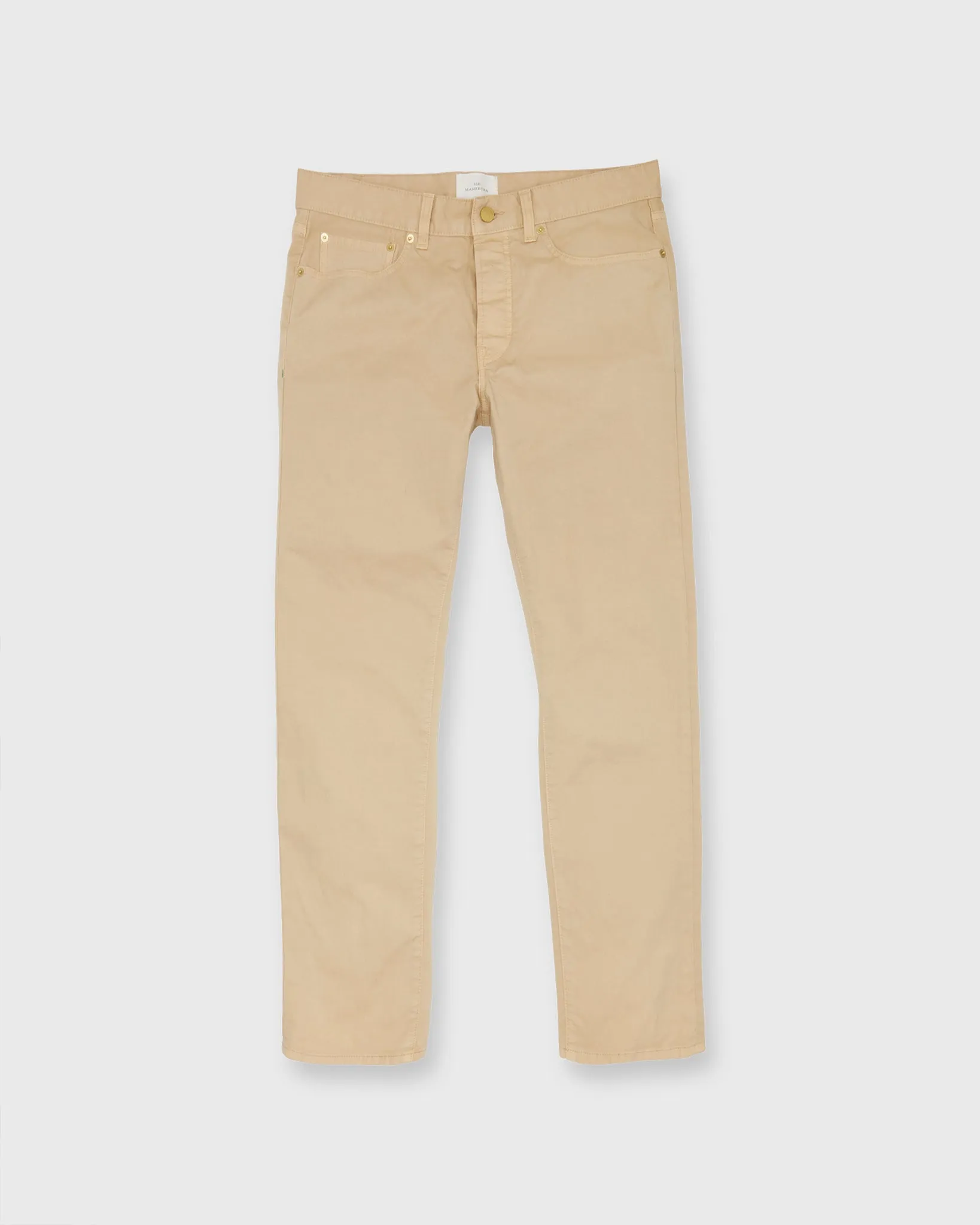 Slim Straight 5-Pocket Pant in Khaki Twill sold by Mashburn product image thumbnail 2