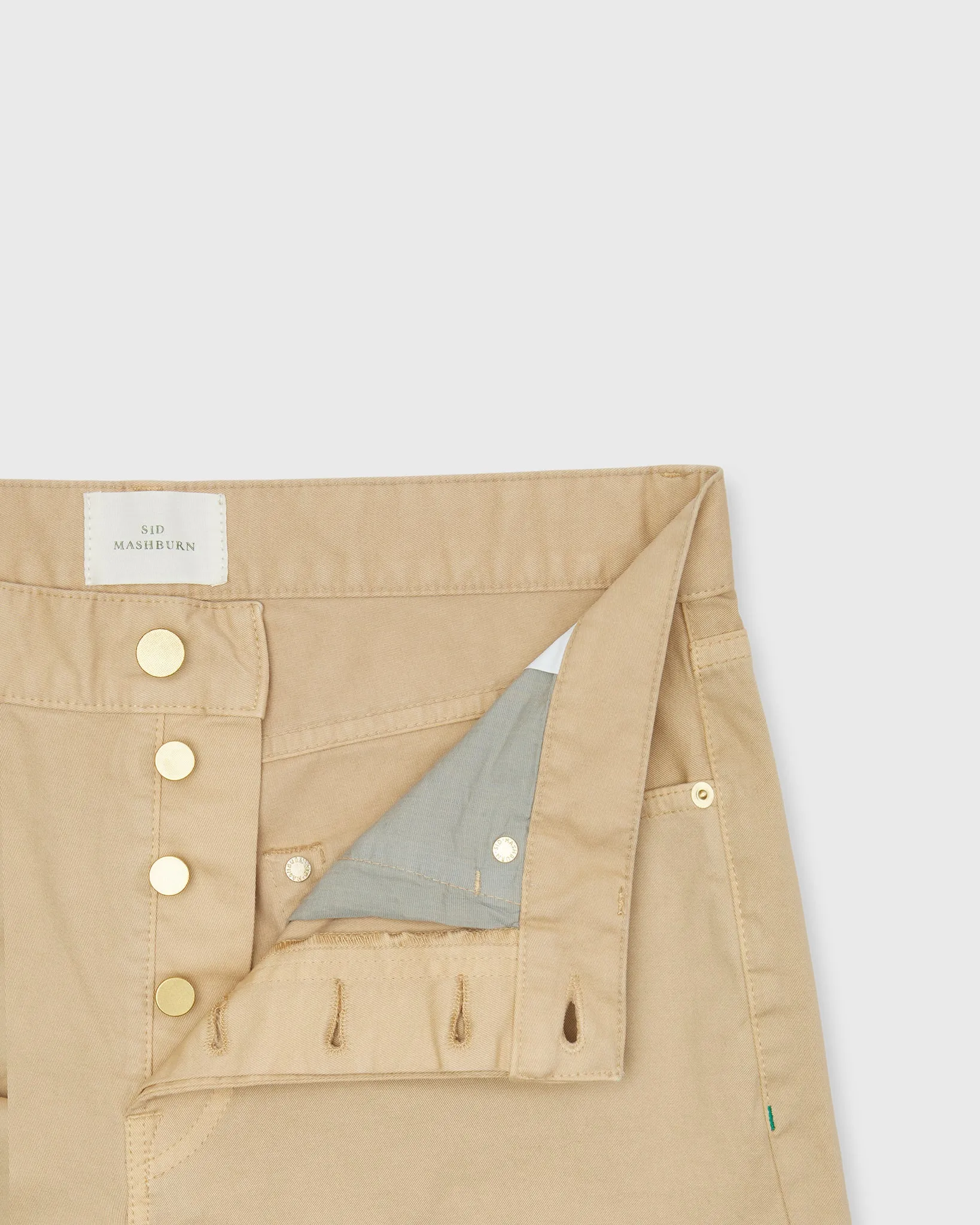 Slim Straight 5-Pocket Pant in Khaki Twill sold by Mashburn product image thumbnail 3