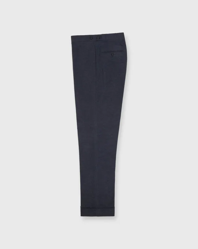 Side-Tab Dress Trouser in Char Blue Mix Stretch Flannel sold by Mashburn