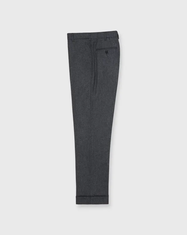 Dress Trouser in Mid-Grey Flannel sold by Mashburn