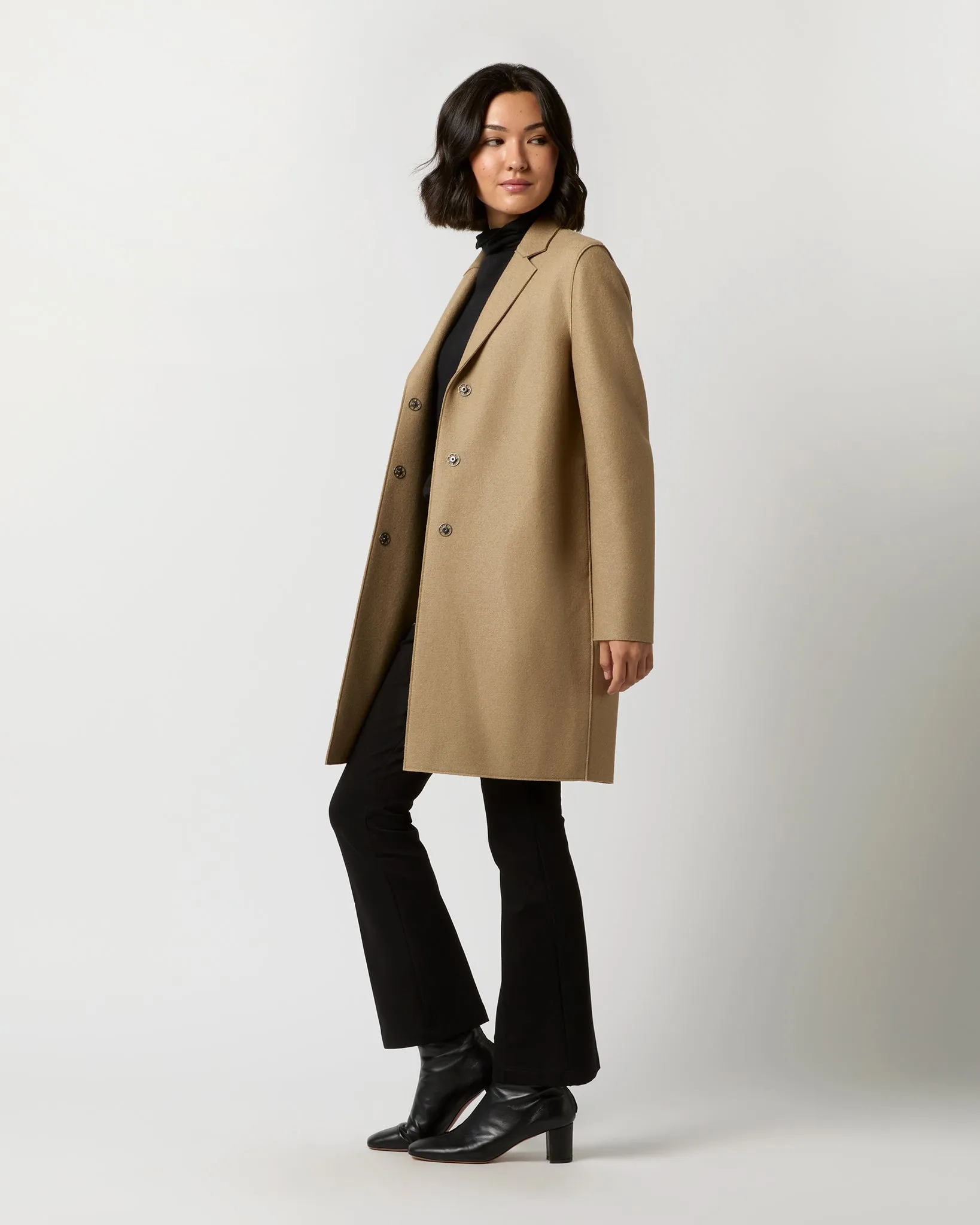 Cocoon Coat in Tan sold by Mashburn product image thumbnail 4