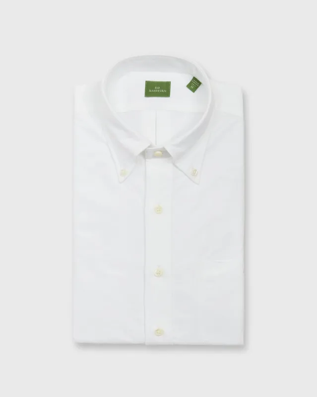 Button-Down Dress Shirt in White Oxford sold by Mashburn
