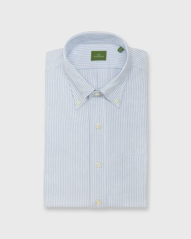 Button-Down Dress Shirt in Blue University Stripe Oxford sold by Mashburn