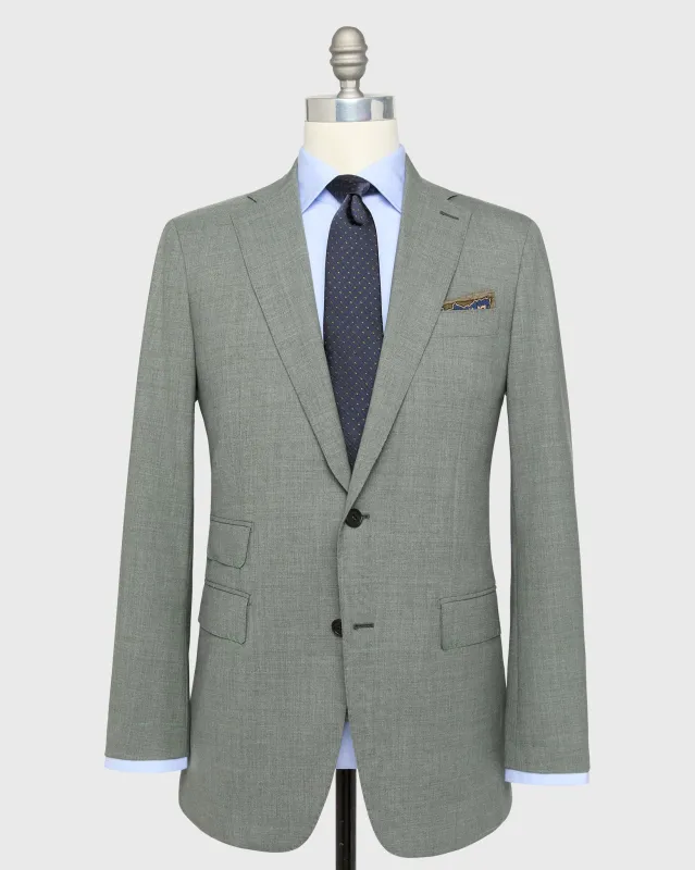 Kincaid No. 3 Suit in Sage Plainweave sold by Mashburn