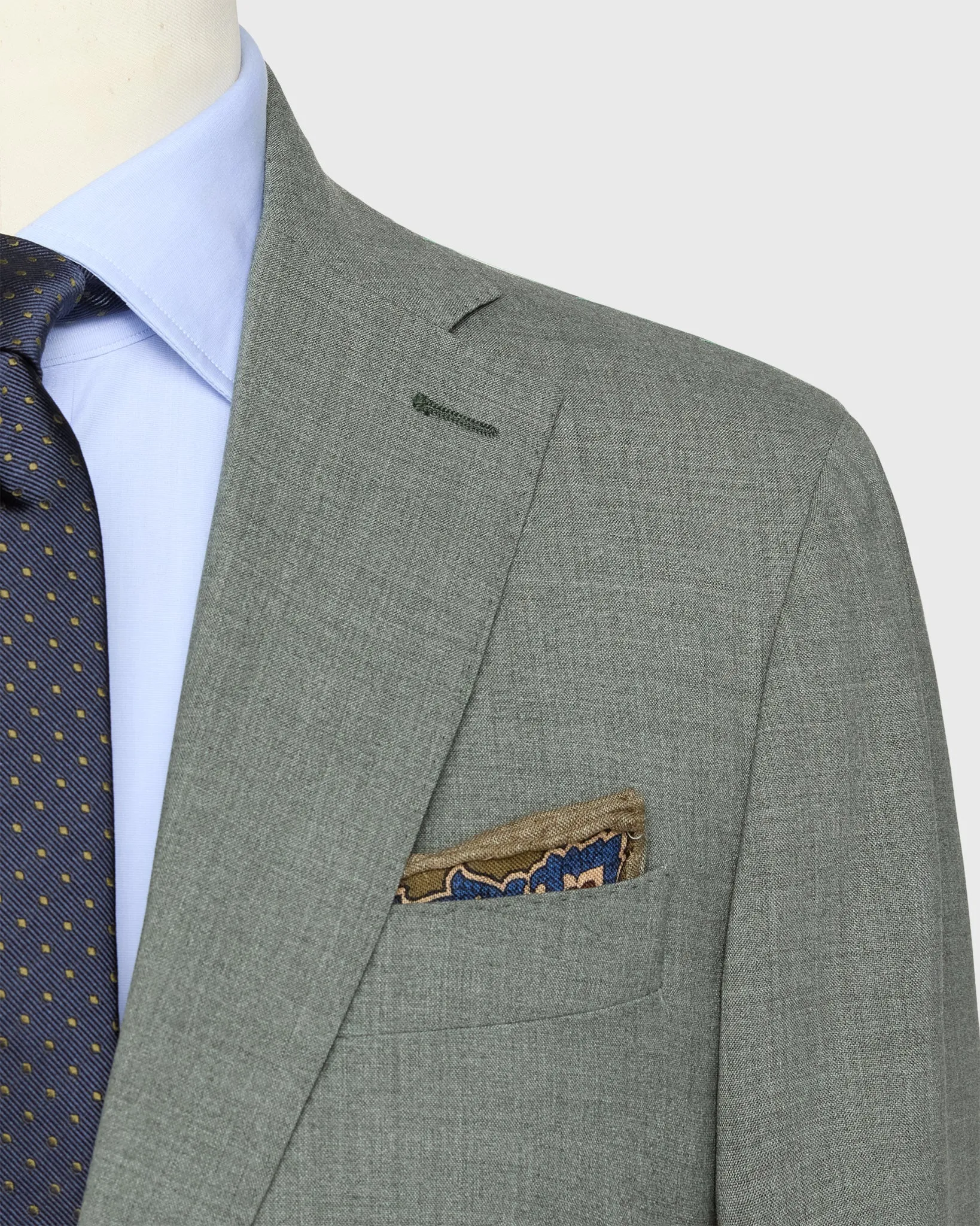 Kincaid No. 3 Suit in Sage Plainweave sold by Mashburn product image thumbnail 2