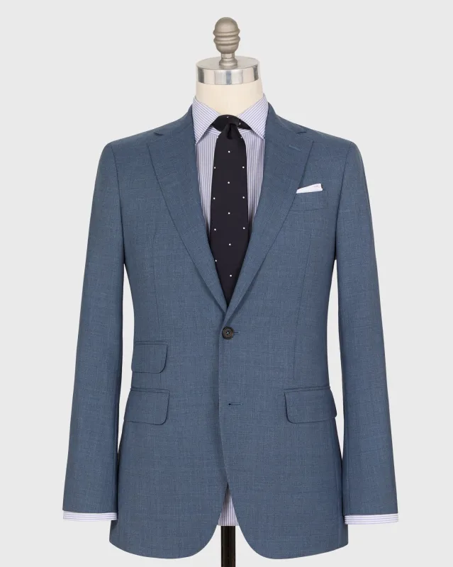 Kincaid No. 2 Suit in Dusty Blue Tropical Wool sold by Mashburn