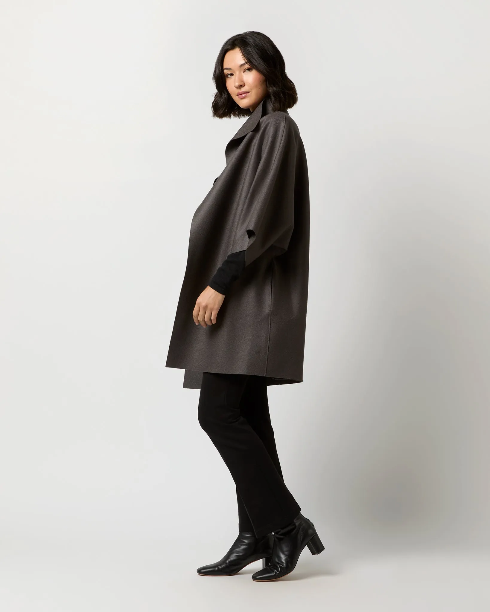 Kimono Coat in Graphite sold by Mashburn product image thumbnail 5