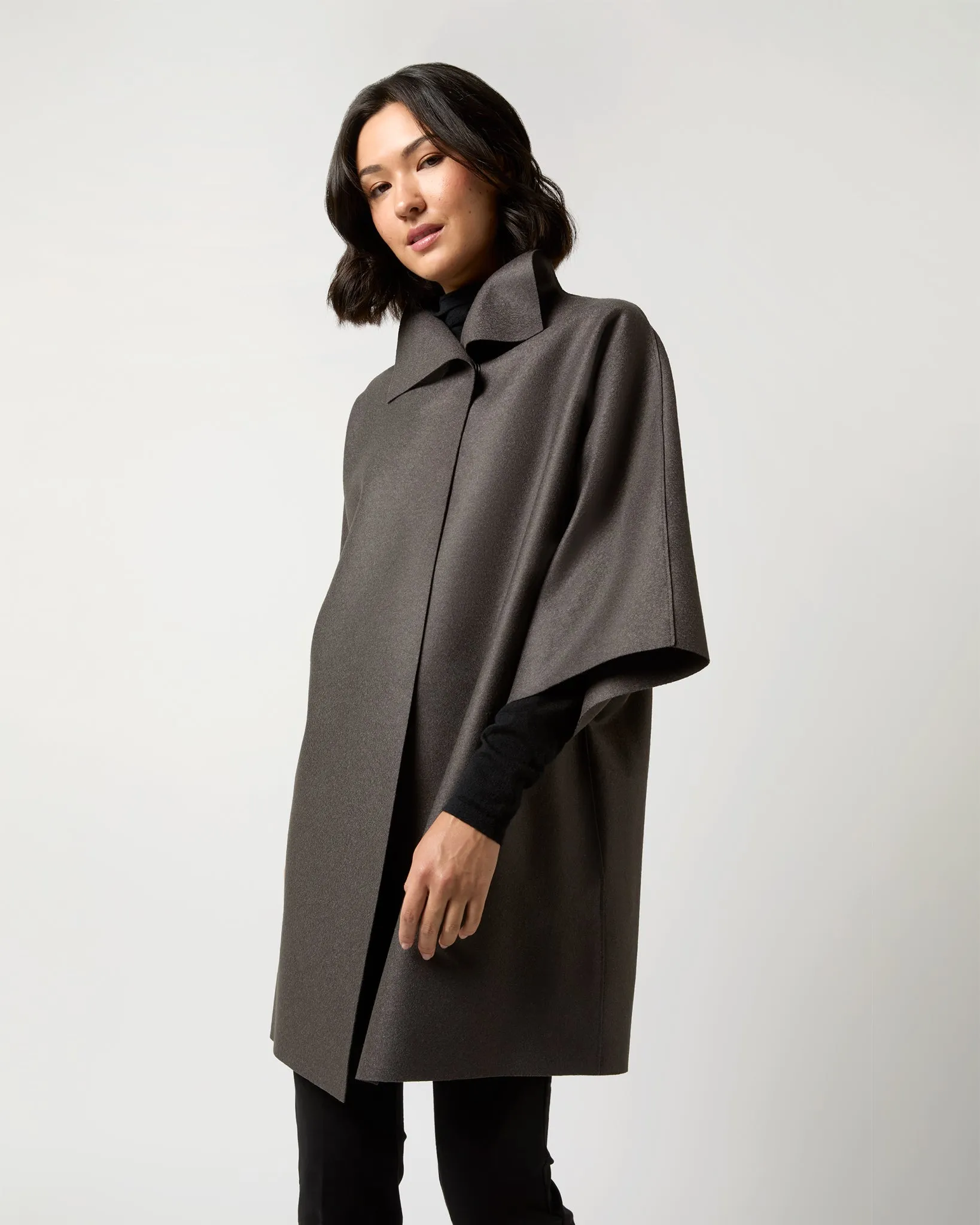 Kimono Coat in Graphite sold by Mashburn product image thumbnail 3
