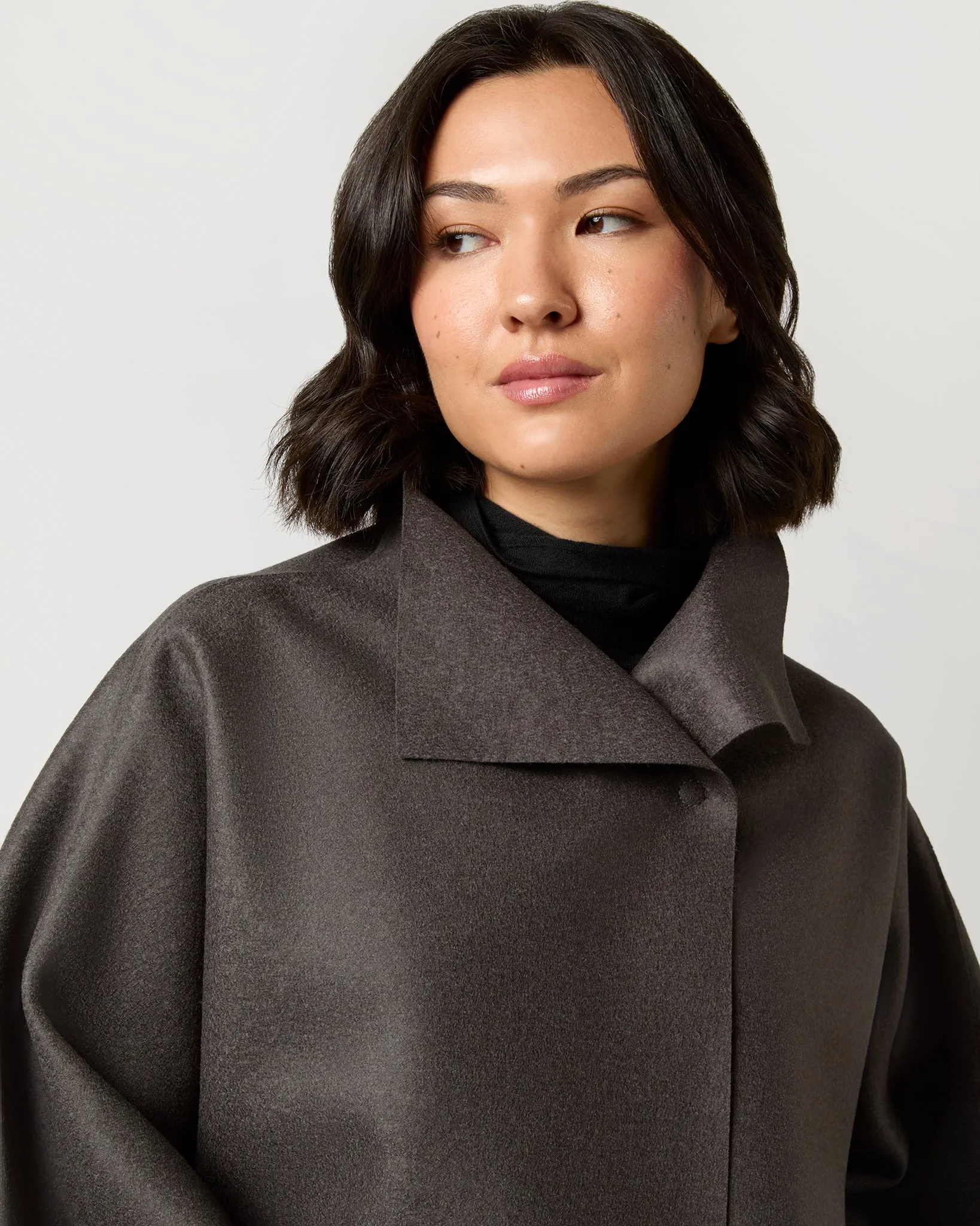 Kimono Coat in Graphite sold by Mashburn product image thumbnail 2