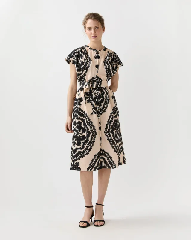 Herat Shirt Dress in Niku Cream made by Mashburn