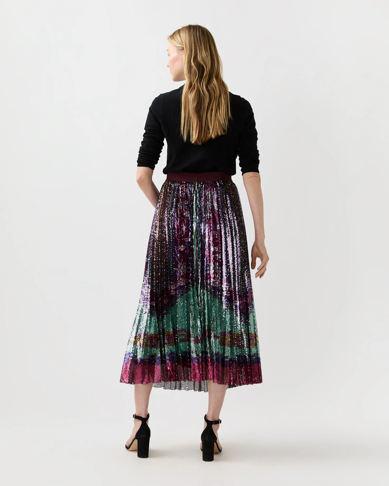 Accordion Skirt in Regalia sold by Mashburn product image thumbnail 5