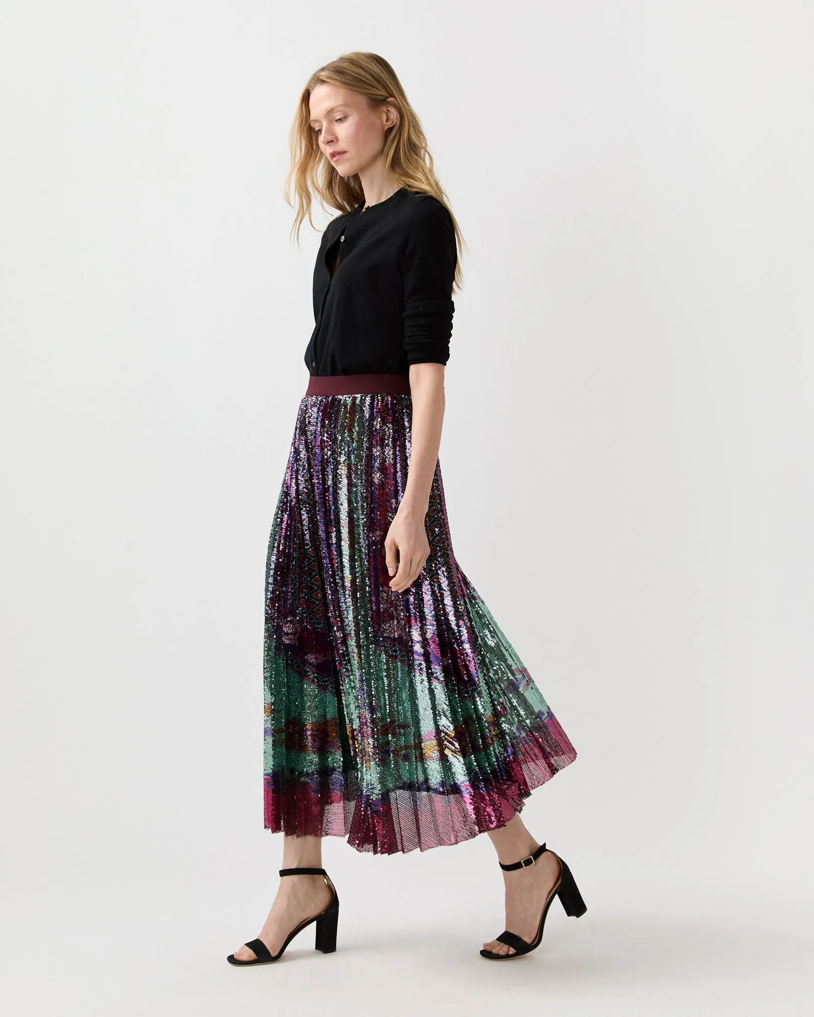Accordion Skirt in Regalia sold by Mashburn product image thumbnail 3