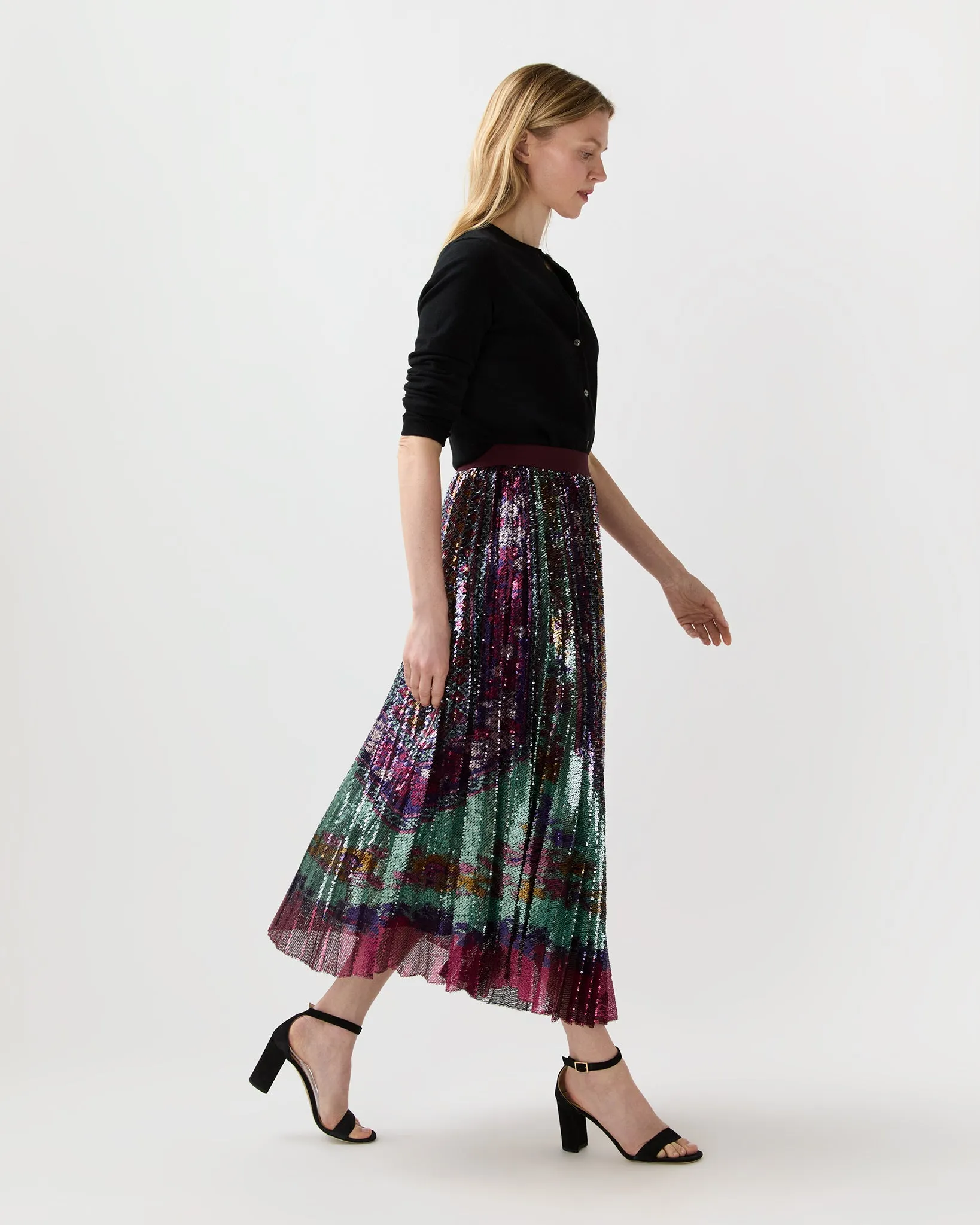 Accordion Skirt in Regalia sold by Mashburn product image thumbnail 4