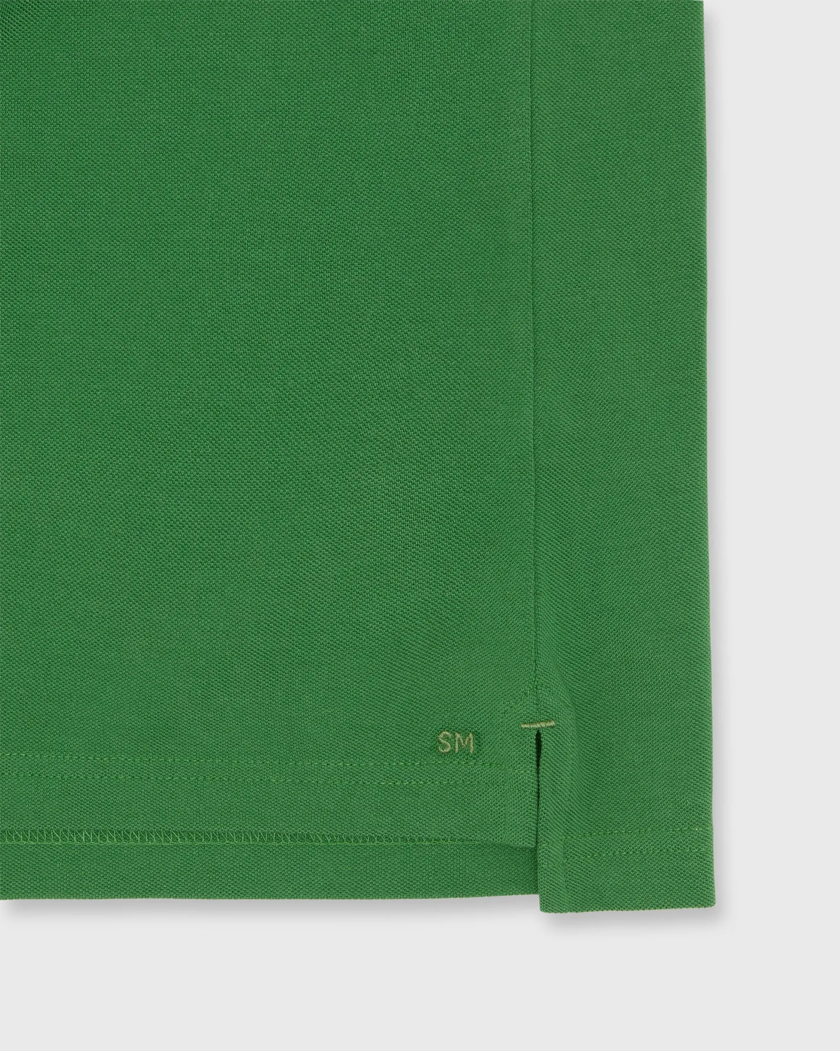 Short-Sleeved Polo in Grass Pima Pique sold by Mashburn product image thumbnail 3