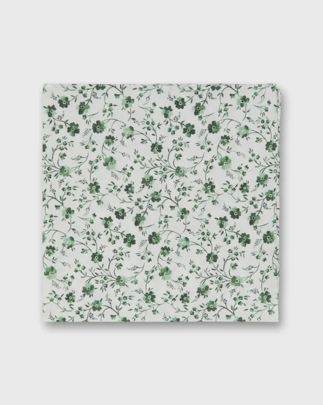 Cotton Print Pocket Square in Indigo Berry Liberty Fabric sold by Mashburn