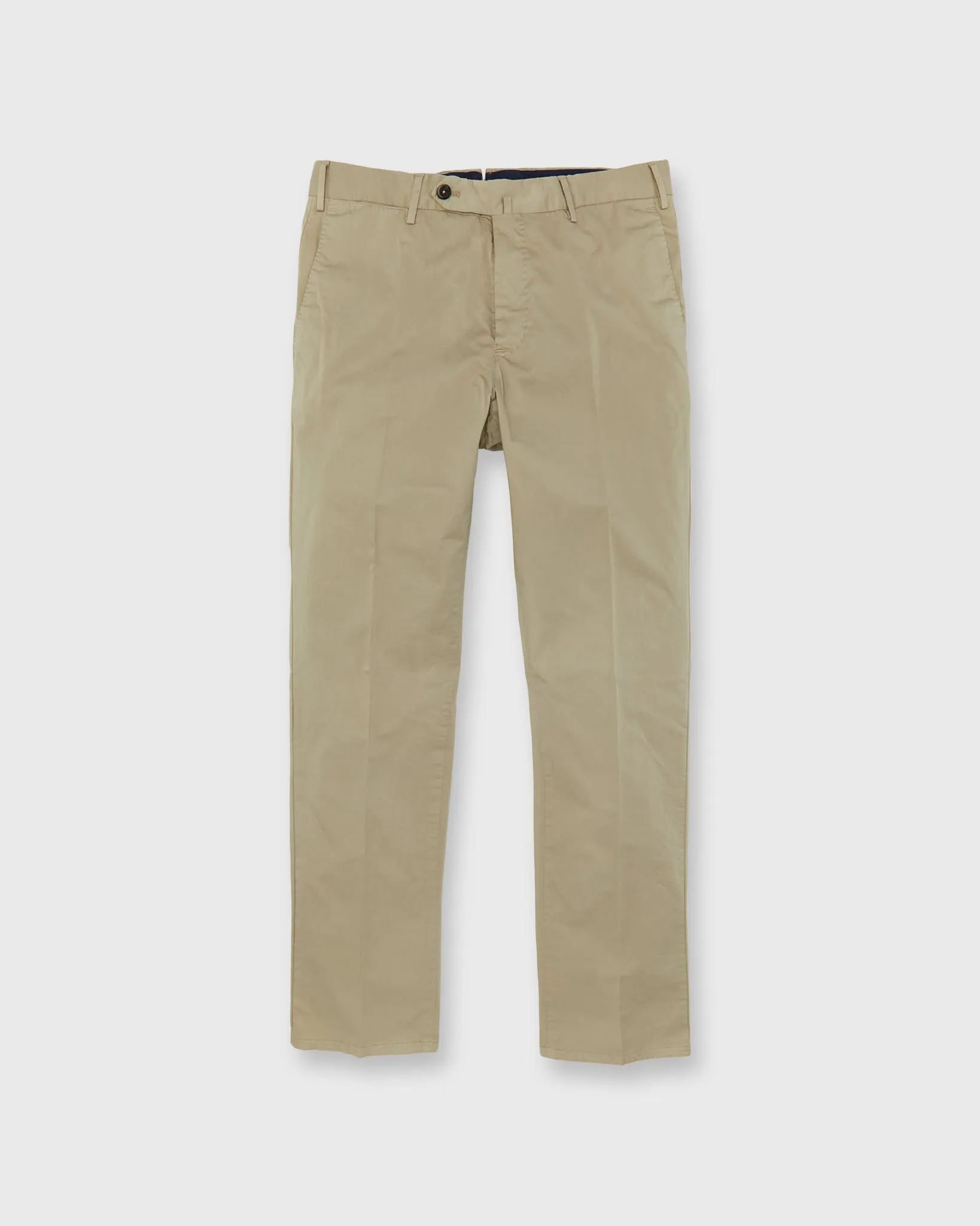 Slim Flat Front Trouser in Sand sold by Mashburn