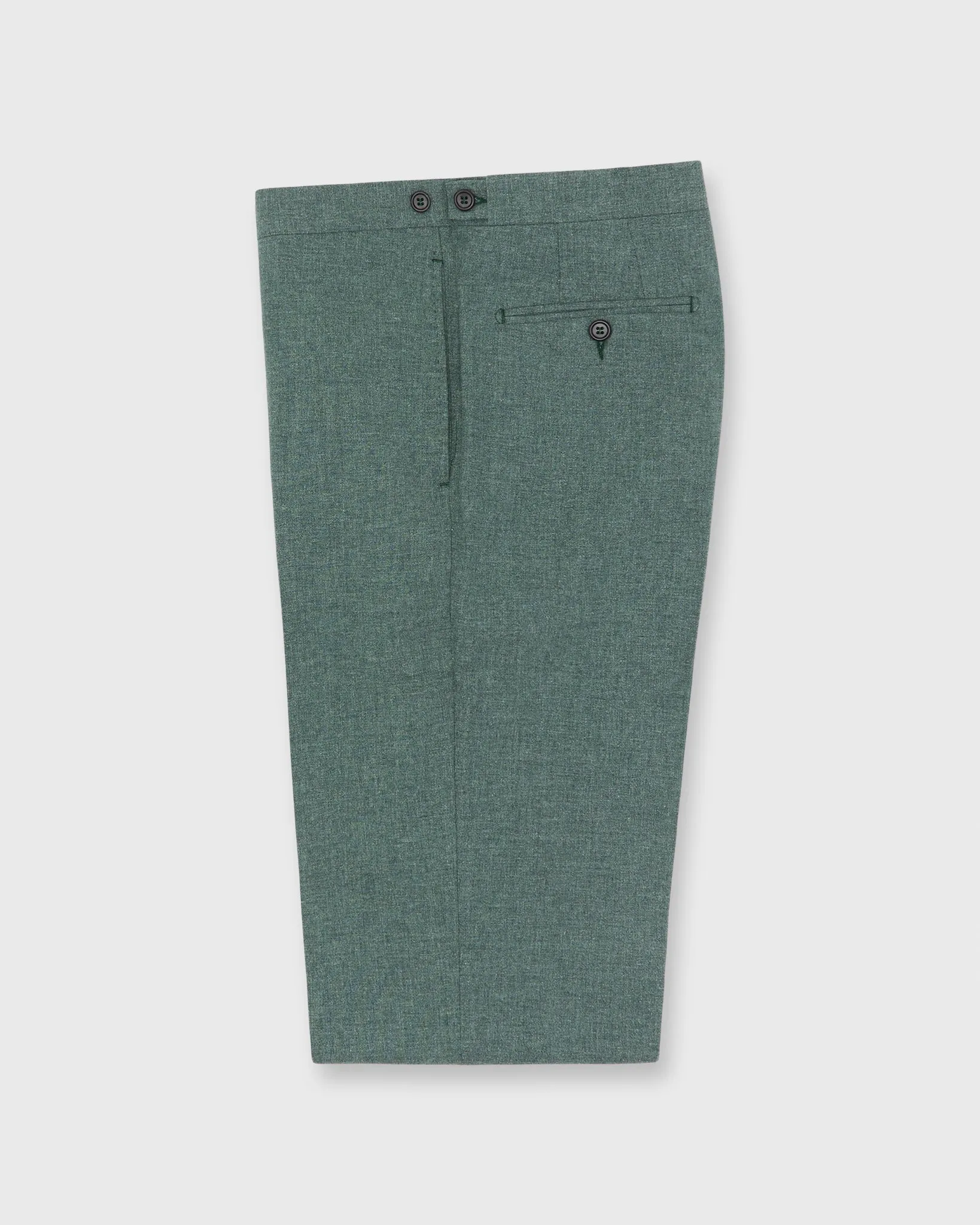 Side-Tab Dress Trouser in Seamoss Plainweave sold by Mashburn product image thumbnail 2