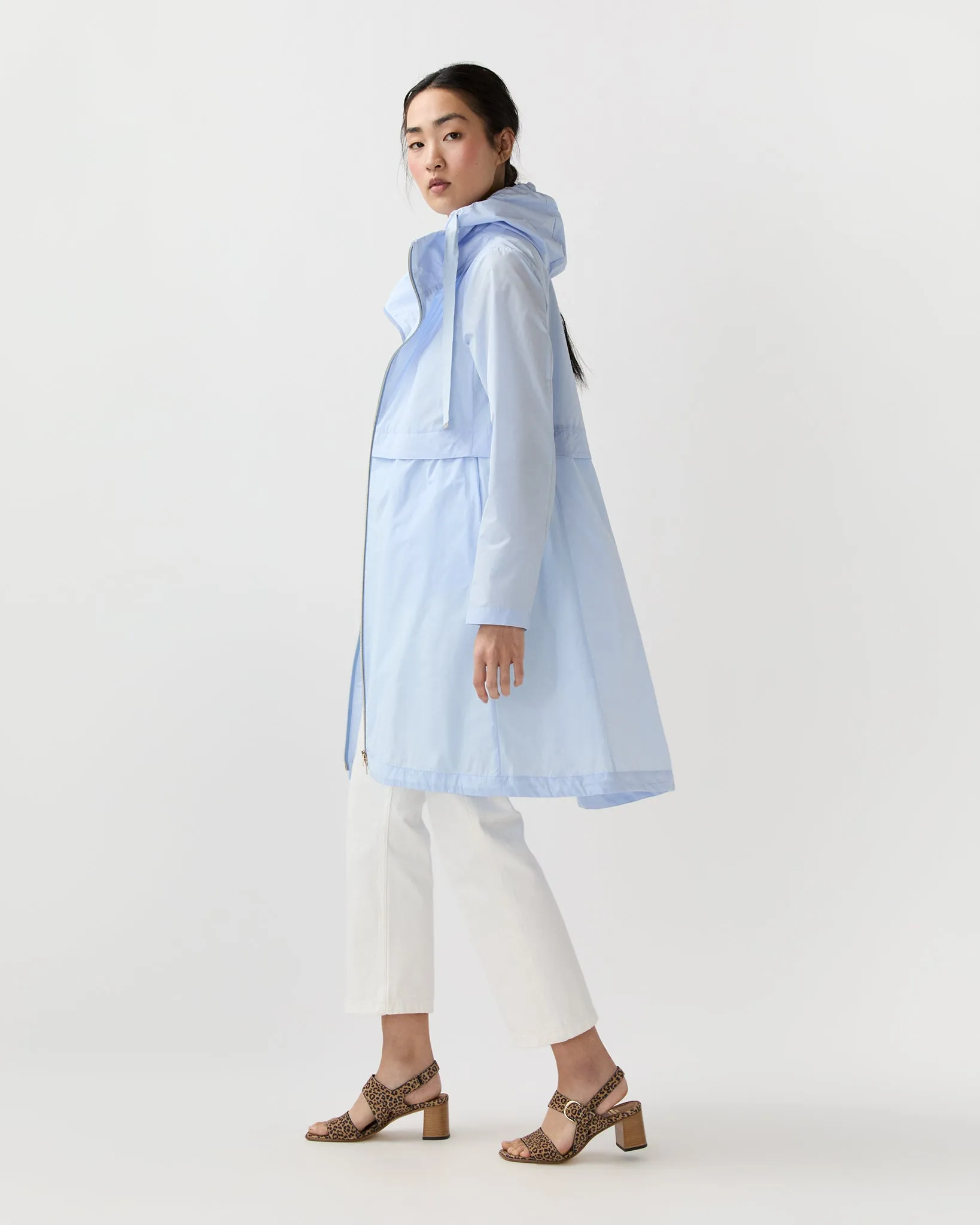 Techno Taffeta Jacket in Light Blue sold by Mashburn product image thumbnail 4