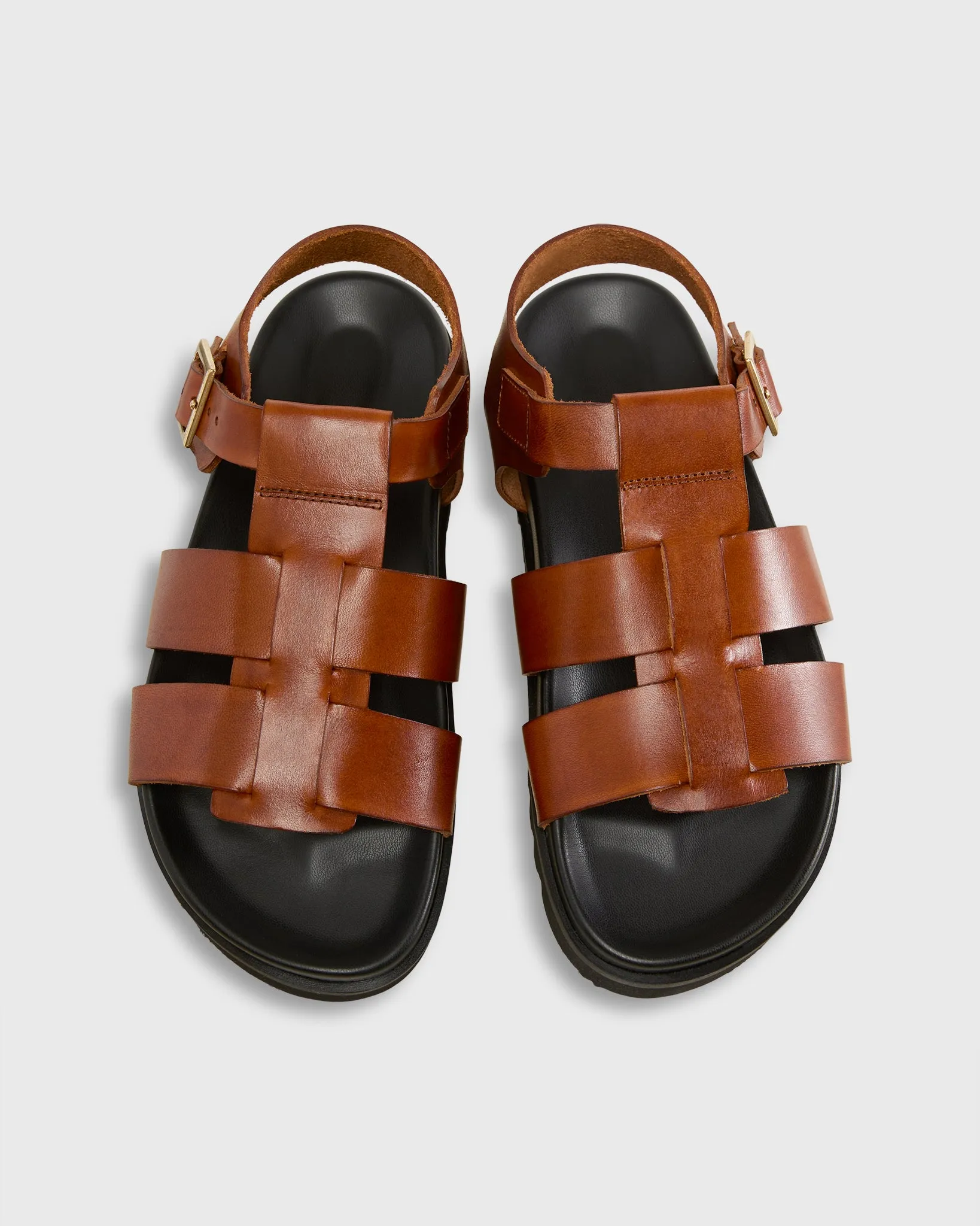 Natalie Sandal in Tan Leather sold by Mashburn product image thumbnail 2