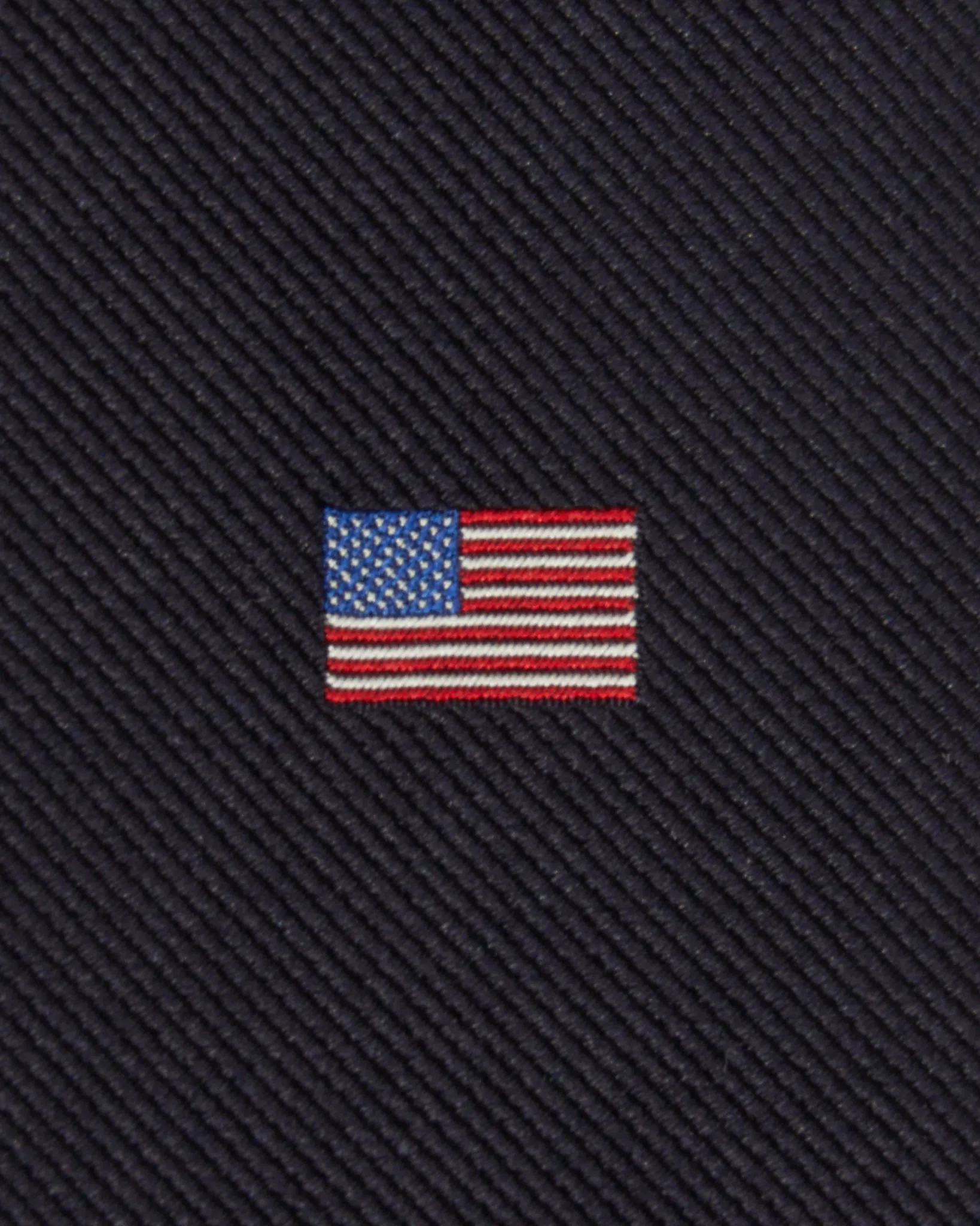 Silk Single Club Tie in American Flag sold by Mashburn product image thumbnail 2