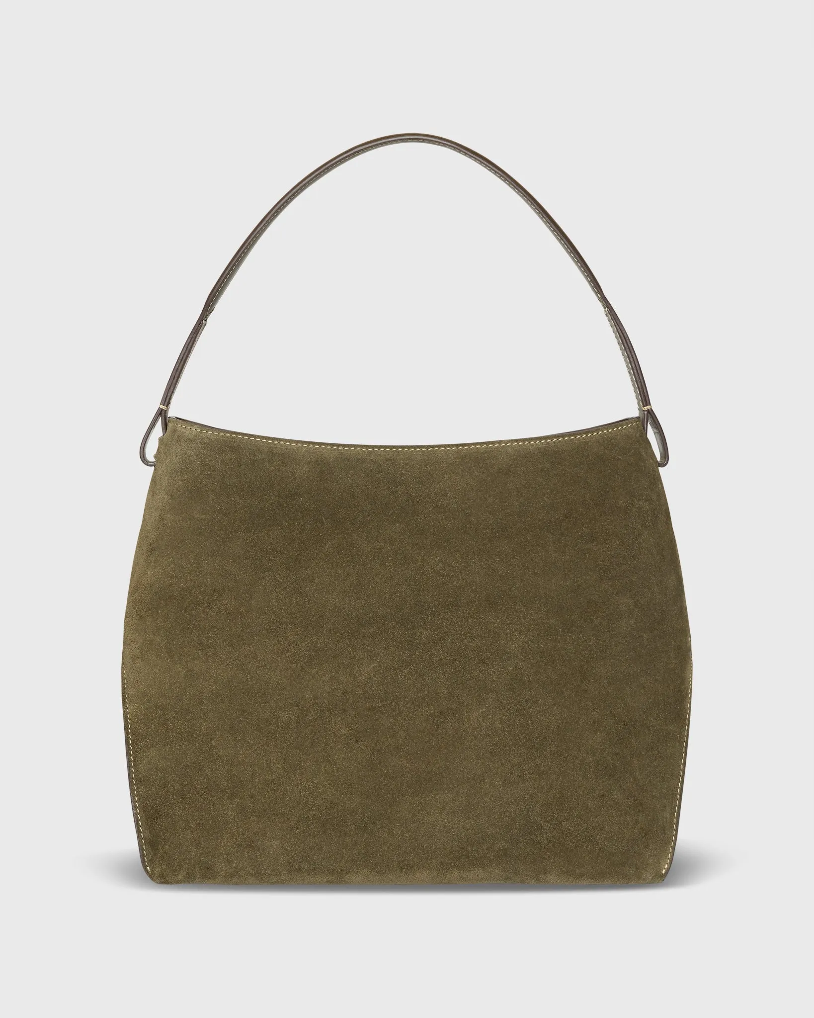 Jude Hobo Bag in Olive Suede/Leather sold by Mashburn