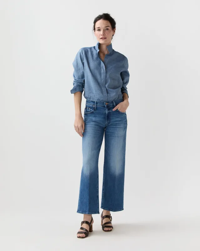 The Mid Rise Maven Ankle Jean in All Your Eggs In One Basket sold by Mashburn