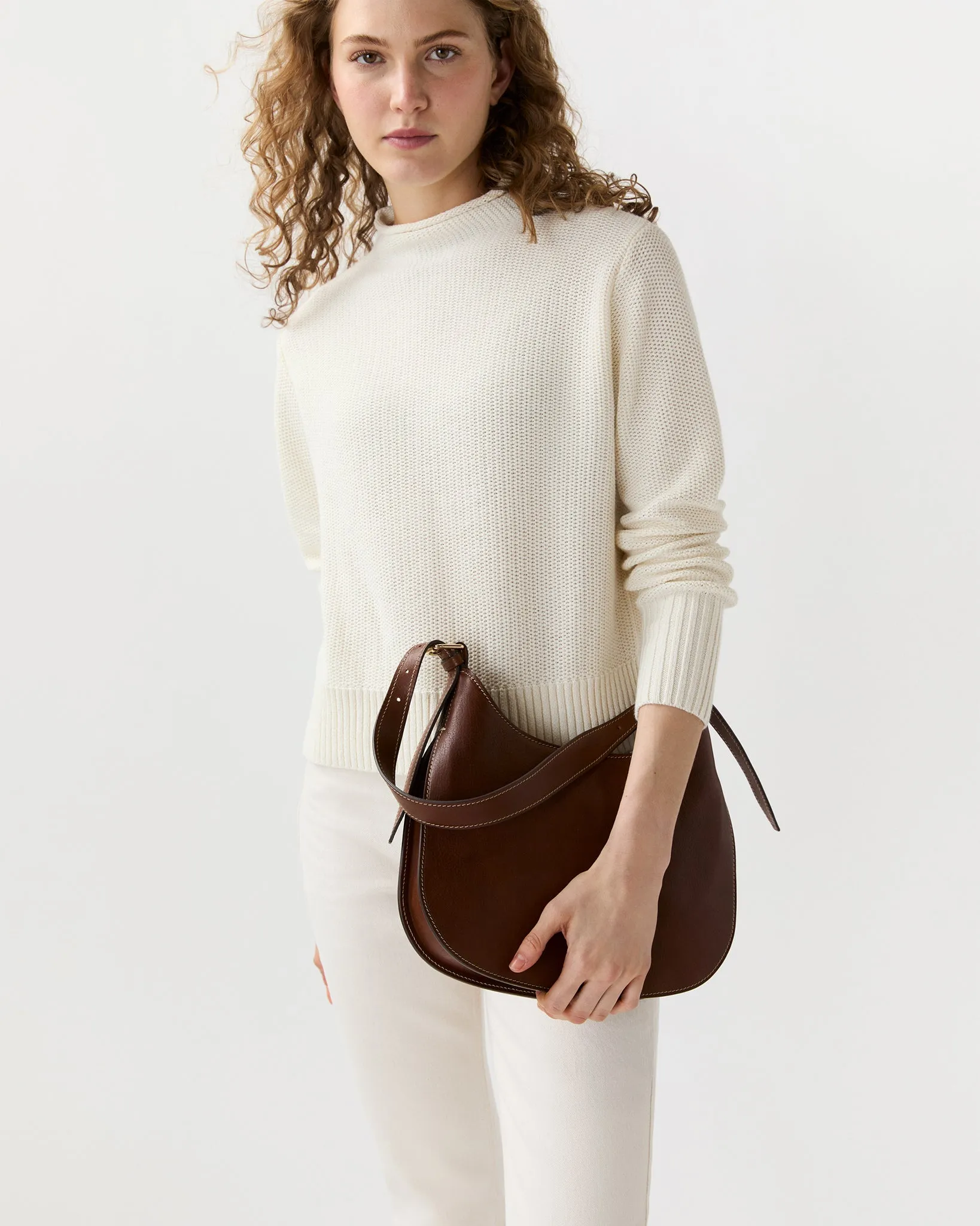 Brooke Hobo Bag in Brown Leather sold by Mashburn product image thumbnail 2