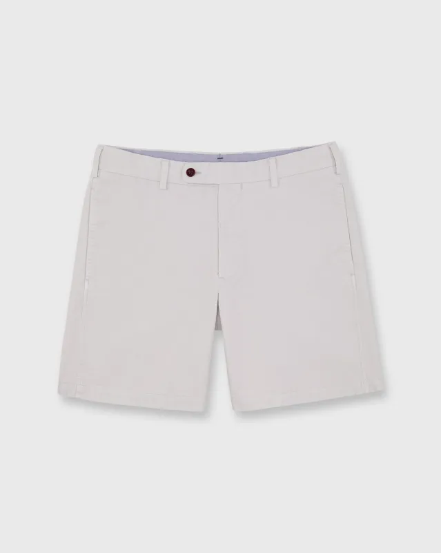Garment-Dyed Short in Fog AP Twill sold by Mashburn
