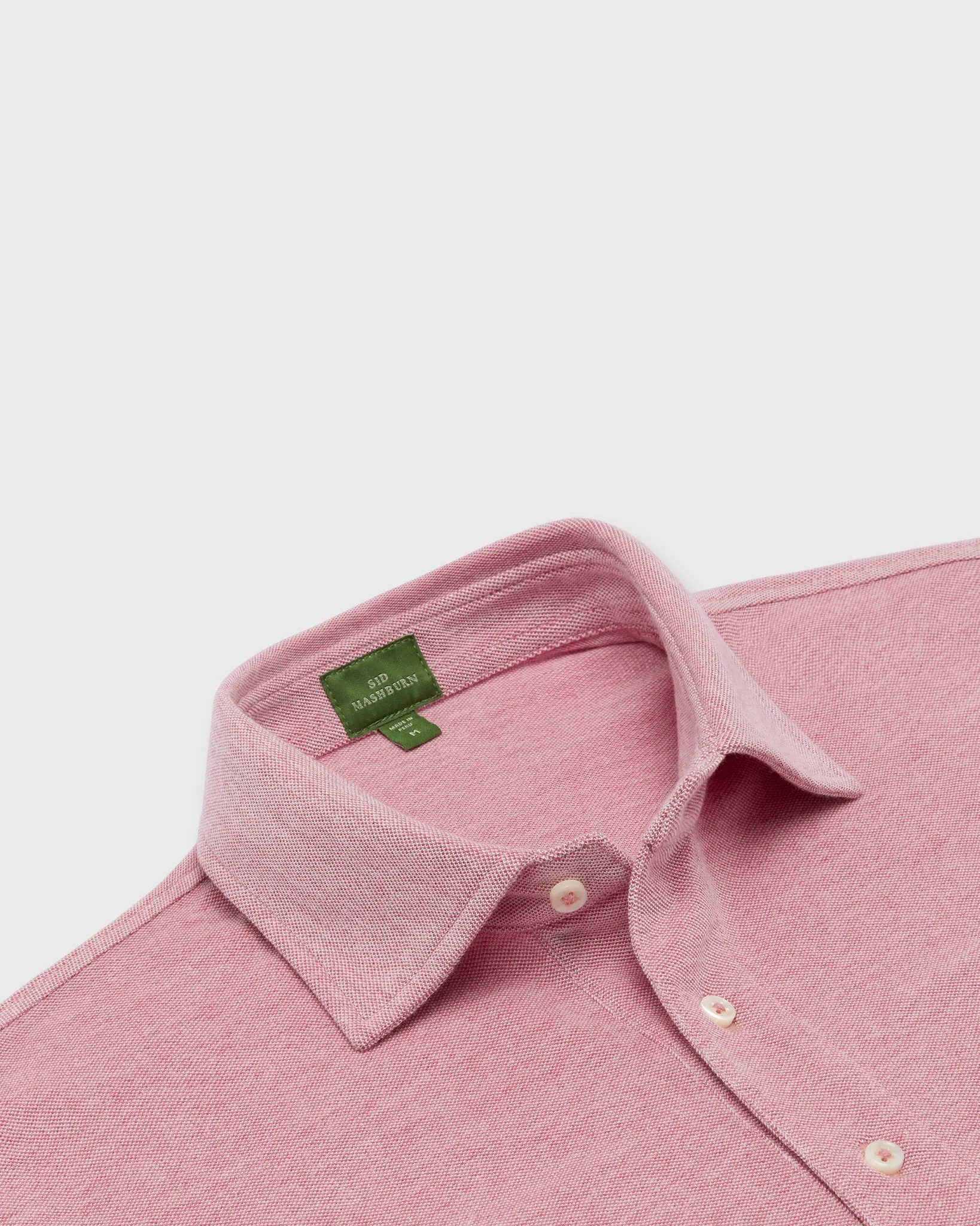 Short-Sleeved Polo in Watermelon Oxford Pima Pique sold by Mashburn product image thumbnail 2