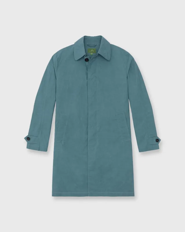 Traveler's Trench in River Dry Waxed Poplin sold by Mashburn