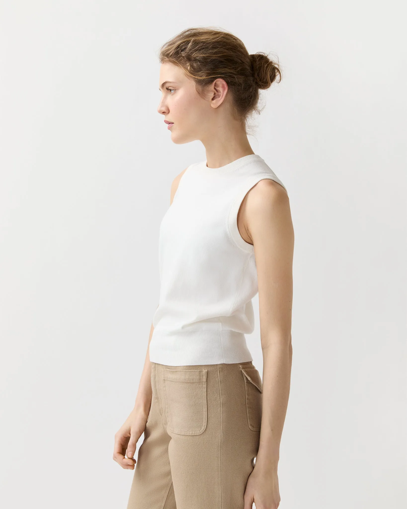 Rosie Shell in Ivory Cotton/Silk sold by Mashburn product image thumbnail 4