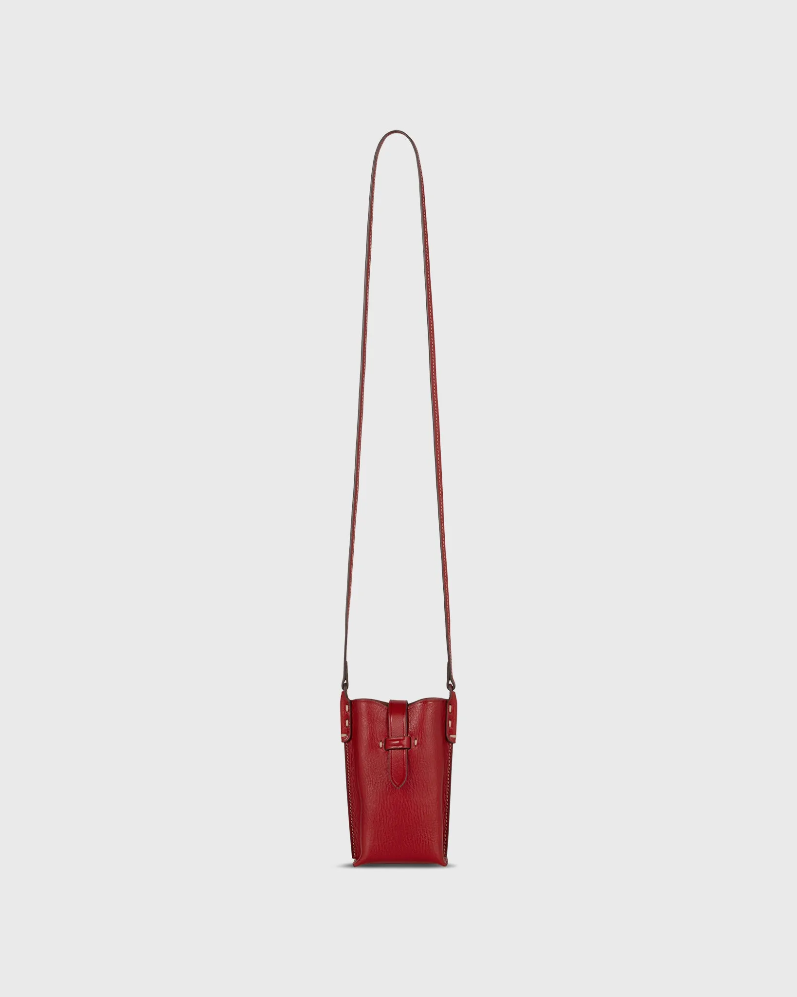 Minnie Cell Phone Bag in Red Leather sold by Mashburn