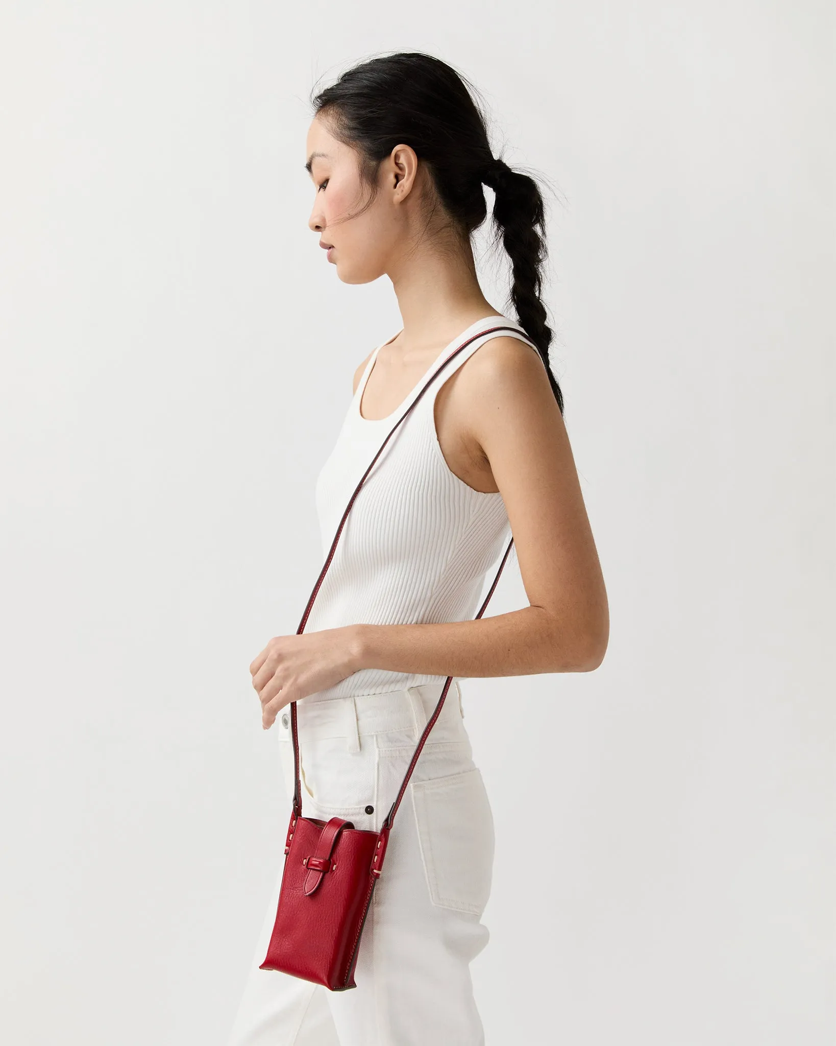 Minnie Cell Phone Bag in Red Leather sold by Mashburn product image thumbnail 2