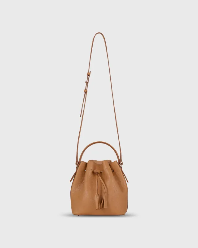 Lulu Bucket Bag in Natural Leather sold by Mashburn