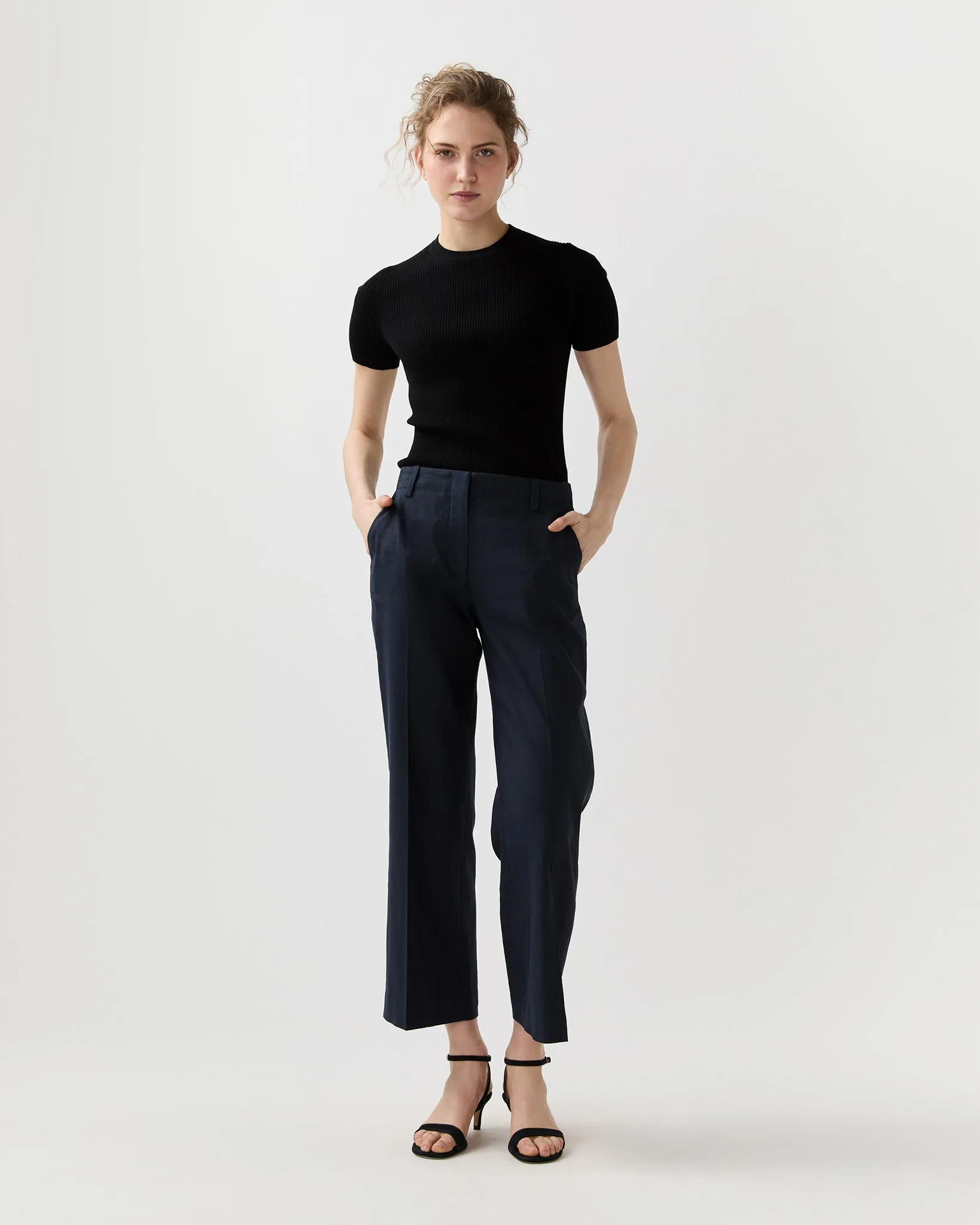 Nia Tee in Black Cotton sold by Mashburn product image thumbnail 4