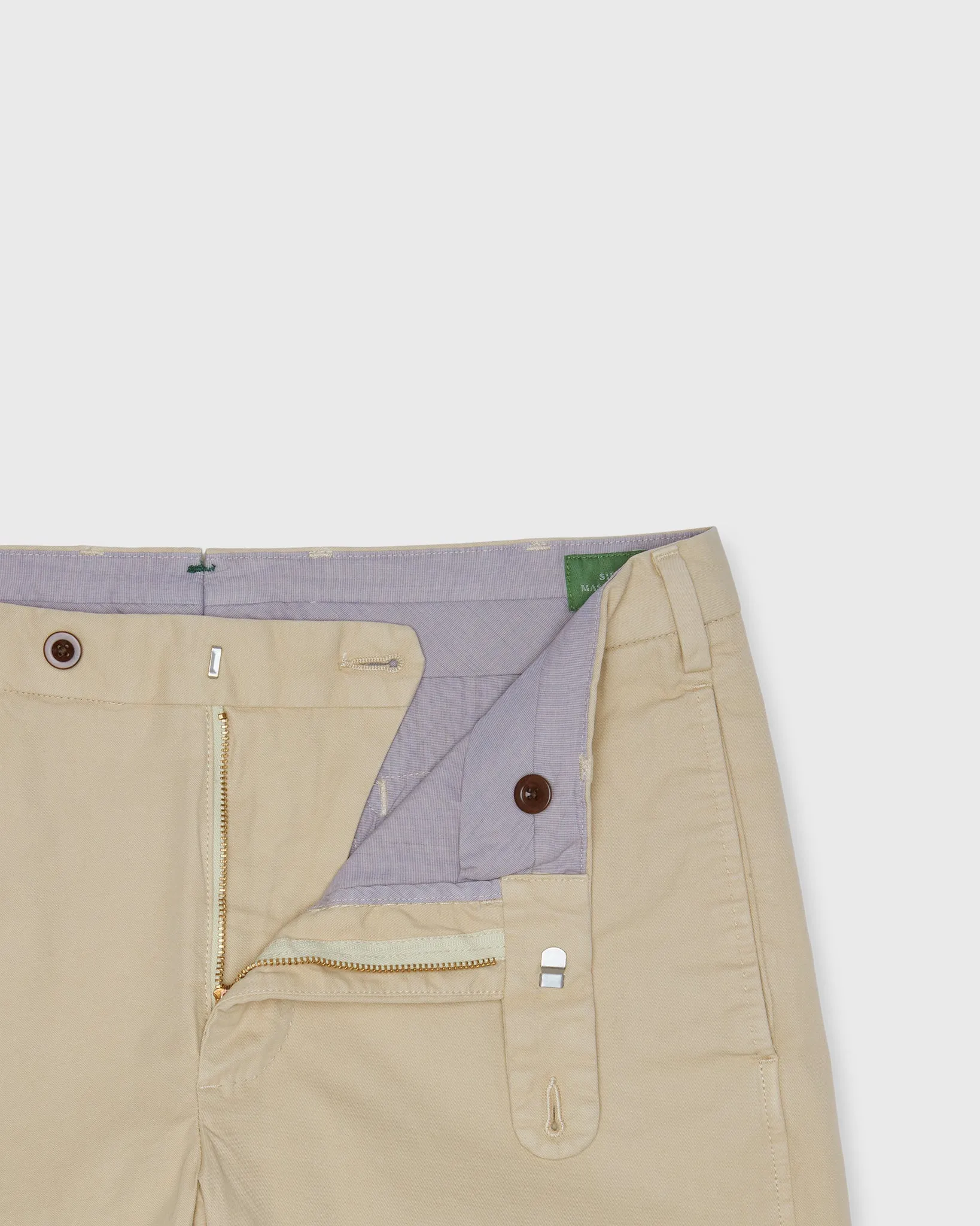 Garment-Dyed Short in Khaki AP Twill sold by Mashburn product image thumbnail 3