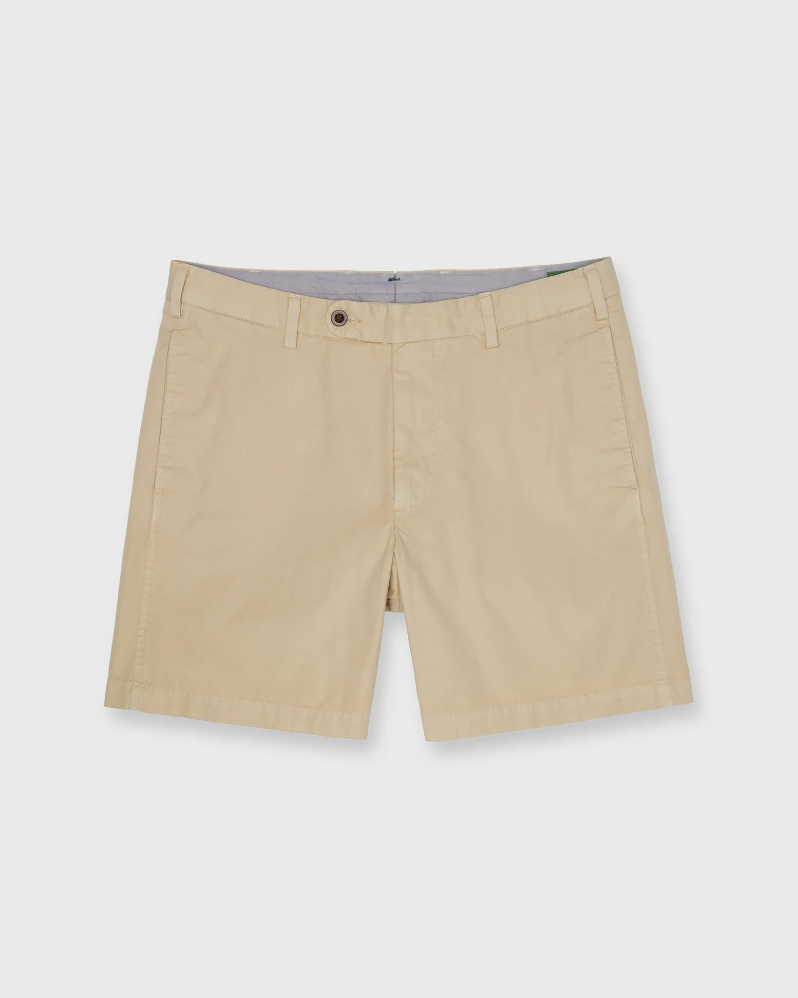 Garment-Dyed Short in Khaki AP Twill sold by Mashburn