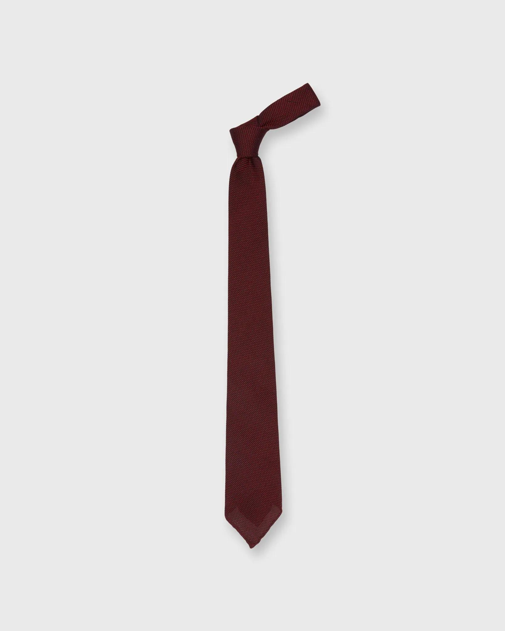 Silk Fino Grenadine Tie in Red/Navy sold by Mashburn product image thumbnail 3