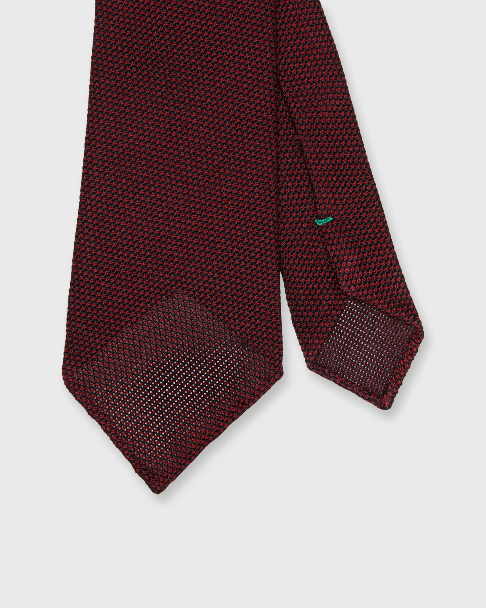 Silk Fino Grenadine Tie in Red/Navy sold by Mashburn