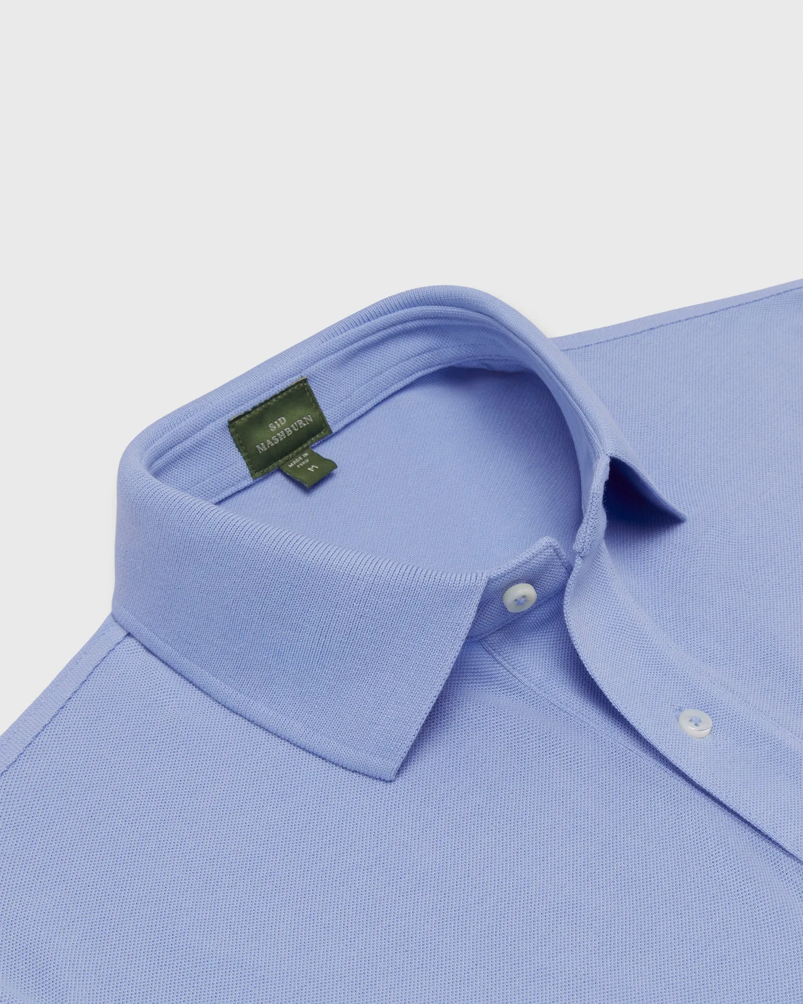 Court Polo in Light Blue Pima Pique sold by Mashburn product image thumbnail 2